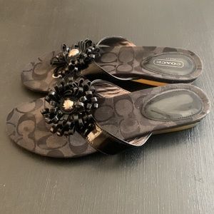 coach flip flops